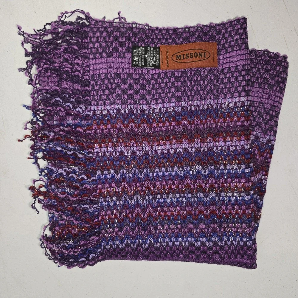 Missoni Scarf Woven ZigZag Stripe 19